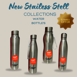 GSP Aqua Fusion 4-Pack: Premium Stainless Steel Water Bottles